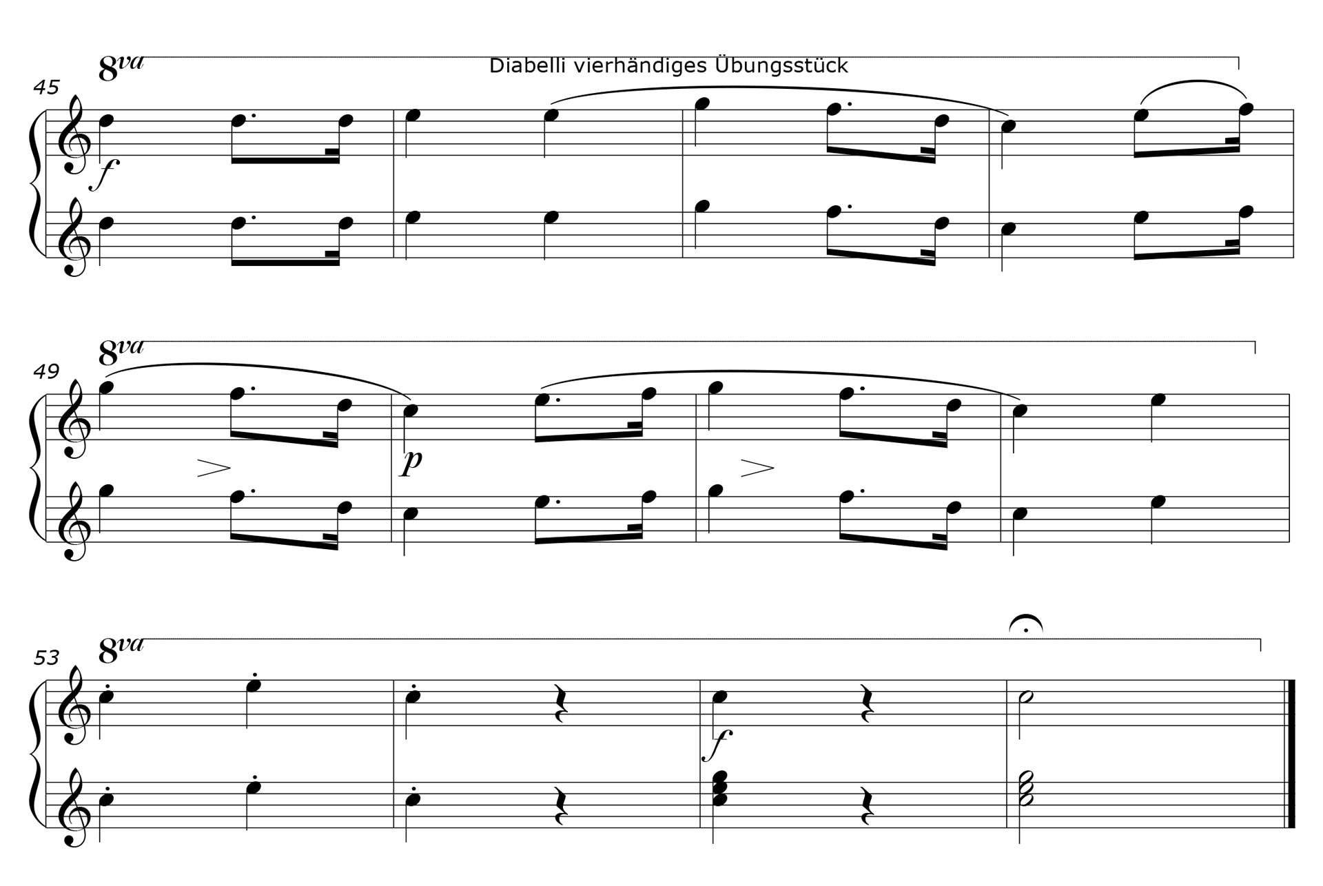 Diabelli melodisches Übungsstück Nr. 3